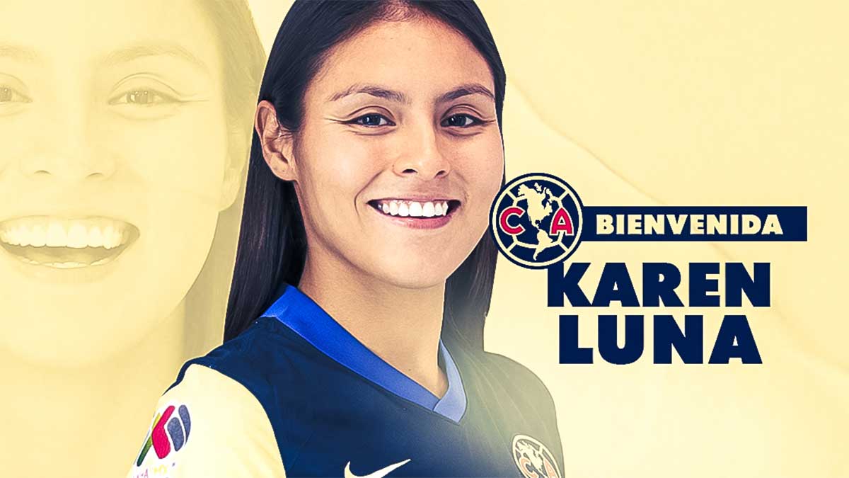 América femenil: Karen Luna, cuarto refuerzo azulcrema