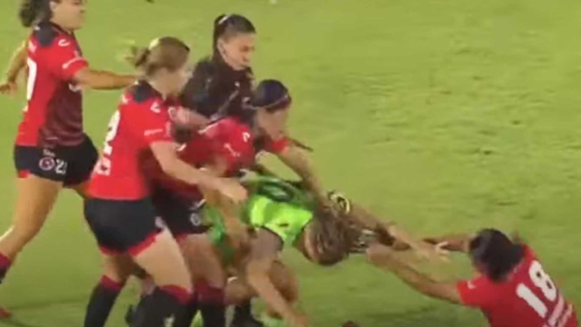 Pelea a golpes entre jugadoras en el Bravas vs Xolos; ¿qué fue lo que pasó?