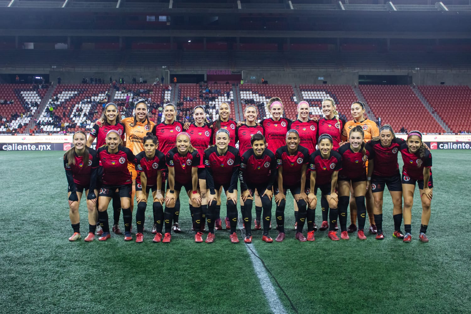 xolos femenil vs gallos foto equipo