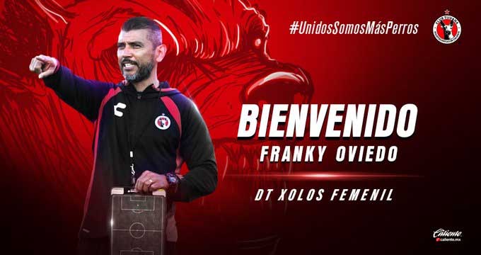 Frankie Oviedo, el nuevo director técnico de Xolos femenil