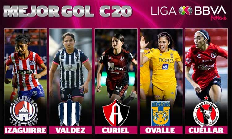 Estos son los 5 goles candidatos a ser el mejor del Clausura 2020 