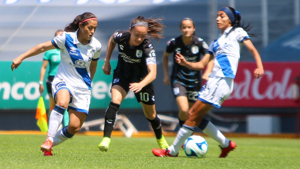 Querétaro femenil derrota 1-0 al Puebla en el estadio Cuauhtémoc