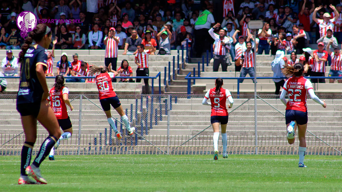 pumas vs chivas femenil gol viri