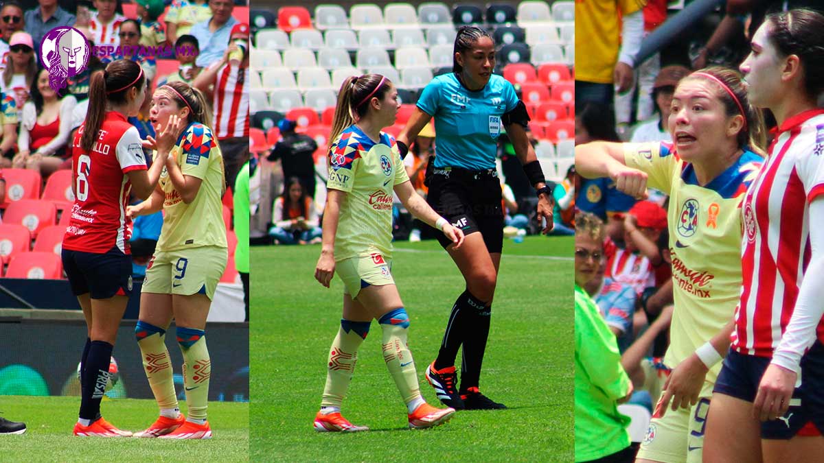 Katty Martínez, incansable en el América vs Chivas; gritó, reclamó y aportó a la ofensiva azulcrema