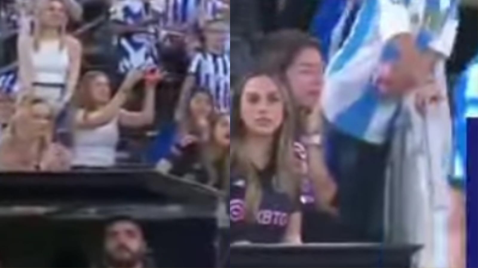 Katty Martínez vivió en primera fila el partido de Messi ante Rayados en Monterrey
