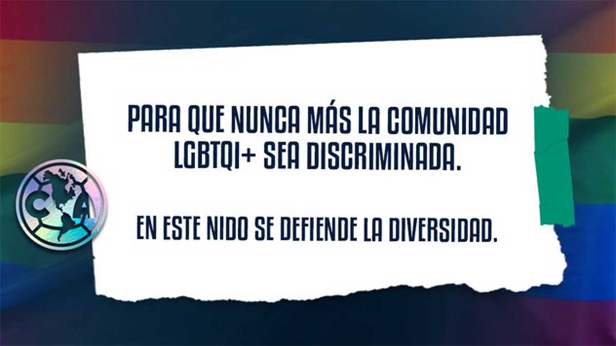 El América comprometido a impulsar inclusión y respeto de comunidad LGBTI+