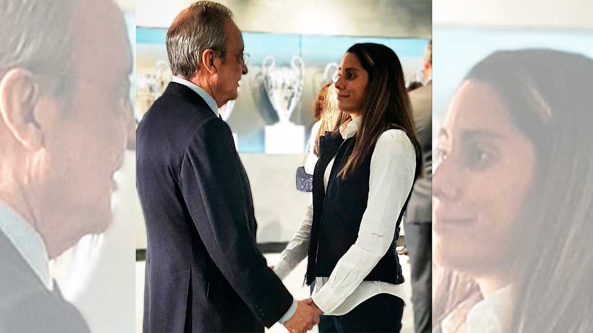 Kenti Robles, defensa del Real adrid, revela reunión con Florentino Pérez: "Un orgullo coincidir con el presidente"