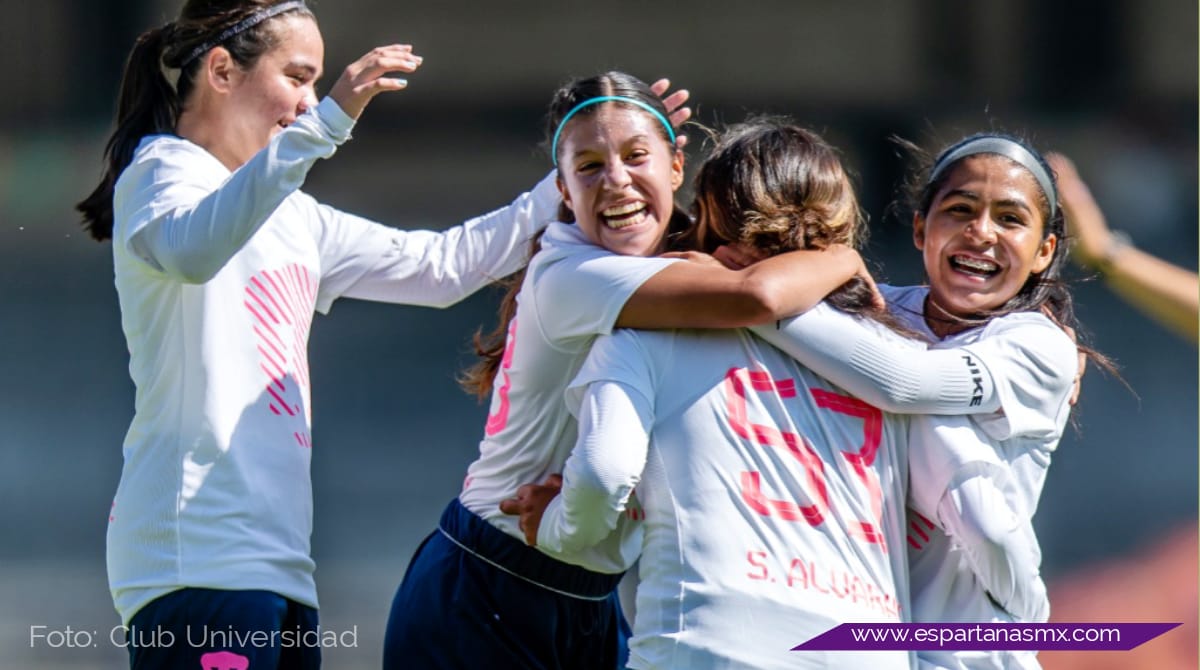 América femenil Sub-18 cae 4-0 con Pumas en el duelo de ida de la final del Apertura 2022
