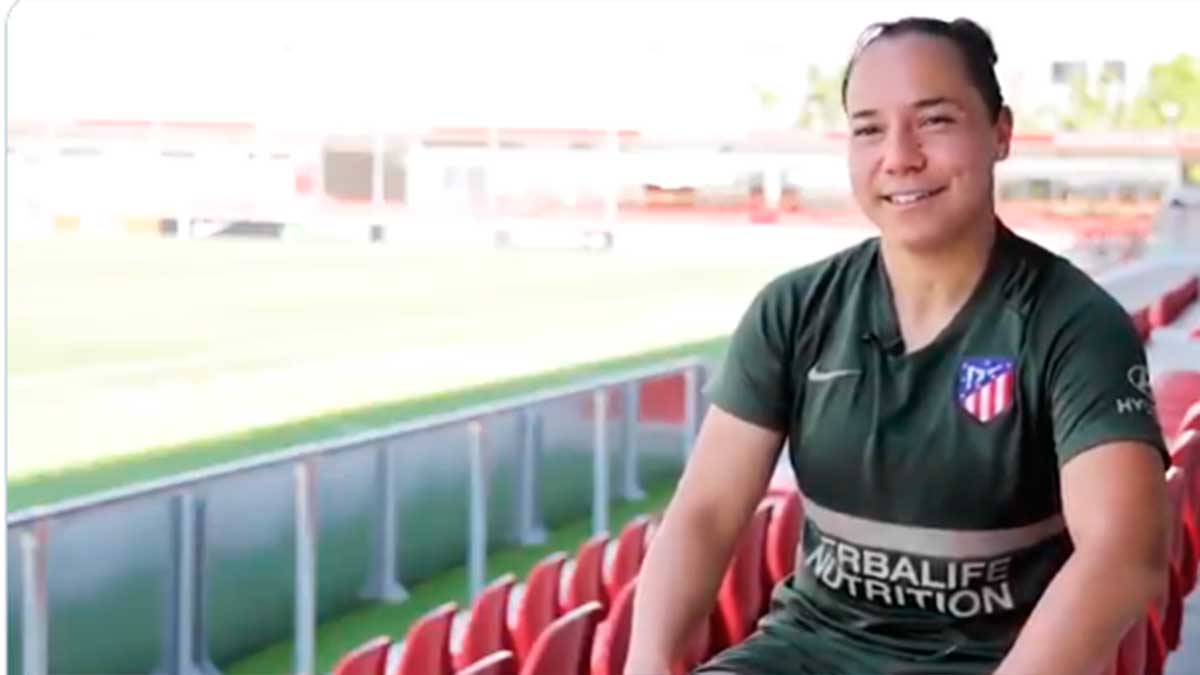 Charlyn Corral, feliz por regresar a los entrenamientos del Atleti